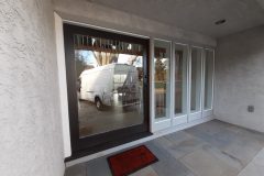 Wide-glass-entry-door-with-black-frame