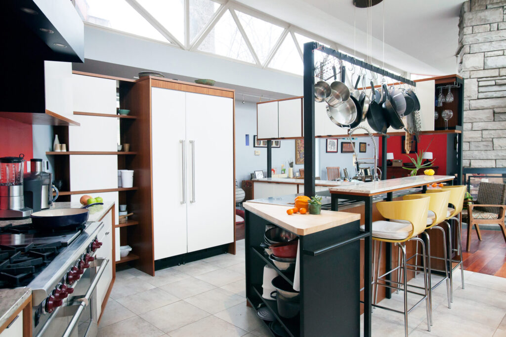mahogany and white dove kitchen cabinets